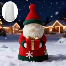 Santa Claus Scented Candle Silicone Mold DIY Christmas Handmade Scented Candle Plaster Diffuser Stone Ornament Mold - Santa Claus - View 5