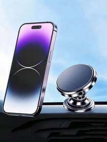 Car Phone Holder, Magnetic 360° Rotating Suction Cup, Navigation, Universal - Multicolor - View 10