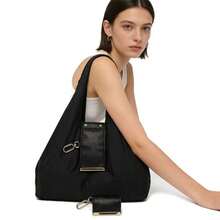 1pc Foldable Large Capacity Women's Storage Bag, Lightweight Shoulder Bag, Multi-Scenario Hanging Shopping Bag, Mini Keychain Tote Bag, Suitable For Commuting, Work, Travel And Daily Outings - Multicolor - View 6