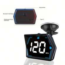 [2026新款] YNF 車用 GPS 導航儀 10Hz 超流暢顯示 | 雙模 GPS+北斗 MT3303 晶片精準定位 | 超速警示與 USB-C 快充 | 公里/英里單位切換 - 二十國集團 - 查看 10