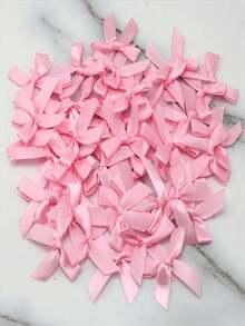 20pcs/Pack Colorful Ribbon Bows, Gift Wrapping Decoration, Handmade Card Decoration, Hair Accessories, Balloon Bows, Wedding Party Decoration, Room Decoration, Home Decor - Black - A - View 1