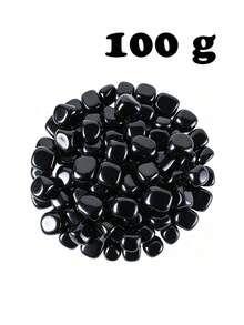 天然拋光滾石 紫水晶、黑曜石、粉晶 療癒水晶石 適用於冥想、家居裝飾、DIY手工與水晶收藏 - 黑曜石 - 查看 10