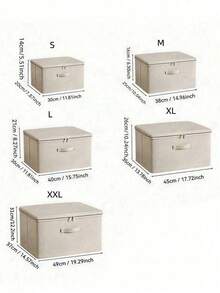 Zippered Fabric Storage Box, Large Capacity Clothing & Bedding Storage Bin, 3 Portable Handles, Stackable Closet Moisture-Proof & Dust-Proof Storage Container, Suitable For Clothes, Bedding, Sweaters, Miscellaneous Items, Space-Saving - Multicolor - View 8