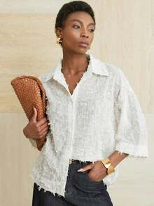 Women Blouses & Shirts - 白色 - 查看 1