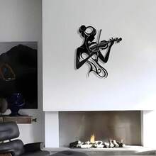 A Woman Conveys The Spirit Of Classical Music Through The Elegant Silhouette Of A Violin. - 1 - View 4