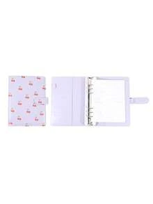Cherry Pattern Loose-Leaf Binder Card Collection Book Photo Album Notebook,A5 PU Cover+25 Pcs 4-Grids Inner Pages Photo Card Seelves,Wedding Anniversary Family Album,Stationery Book Photocards Storage Album For Trading Card Organization&Collection - Cherry Style - View 16