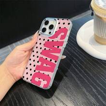 波點 SWAG 手機殼，適用於 iPhone 17、17 Pro、17 Pro Max、16 Pro、16 Pro Max、14、15、16、13、14、15、12、11 Pro Max、Plus，亮面飾面，耐用防刮，時尚風格，完美禮物 - 彩色 - 查看 3