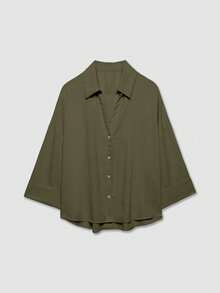 Women Blouses & Shirts - 軍綠色 - 查看 1