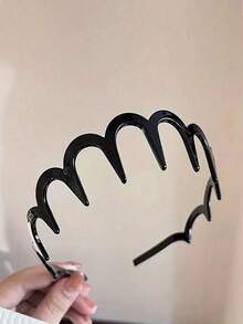 1/2 Peças Presilhas de Cabelo Antiderrapantes em Formato de Dente de Tartaruga para Mulheres, Conjunto de Acessórios de Cabelo Elegantes e Versáteis de Cor Sólida Minimalista de Alta Qualidade, Faixas de Cabelo para Múltiplos Cenários para Looks Casuais Diários, Trabalho de Escritório, Festas de Férias, Viagens de Férias, Lavagem Facial & Uso Diário - Tamanho único. - Visão 11