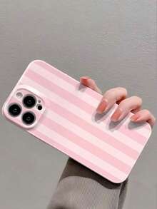 1 buah Casing Ponsel Keras Minimalis Gaya Feminin dengan Pola Garis-garis, Berlubang, dan Lapisan Mengkilap, Perlindungan Penuh, Cocok untuk iPhone 11/12/13/14/15/16 Pro Max - MultiWarna - View 11