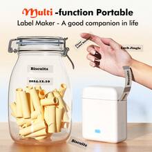 ORICO-Portable Thermal Printer,Mini Label Printer, Pocket Label Printer,Includes: 1-10 Rolls Of White Labels(14*30mm),Sticker Printer,Label Printer,Label Printer Machine And Stickers,Multiple Templates Are Available For Free Use. - Multicolor - View 10