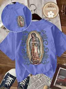 Women T-Shirts - 紫藍色 - 查看 1