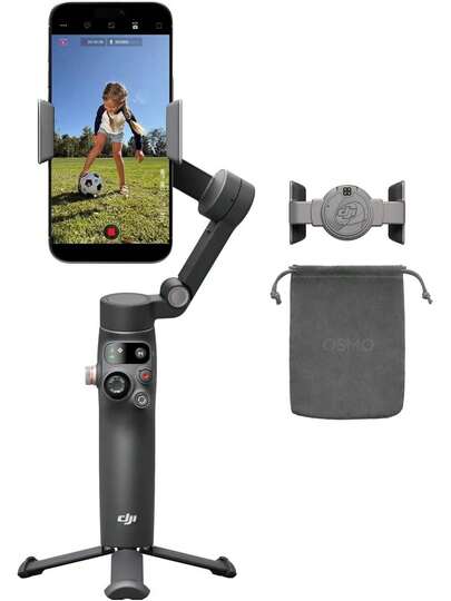 Pack Estándar  Osmo Mobile 8, estabilizador para Smartphones, rotación panorámica de 360°, Brazo Extensible y trípode Integrados, batería de 10 h