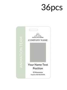 Custom PVC ID Badge With Black Lanyard | Personalized Employee Name Tag, Customizable Logo And QR Code PVC Employee ID Card, Suitable For Office And Exhibition Use - Multicolor - View 7