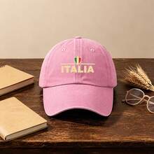 1pc Gothic Style Casual Washed Men's Hat, Letter Print, Unisex Fashion, Sun Protection, Suitable For Outdoor Activities - Multicolor - View 15