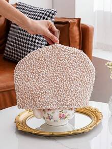 1pc Fleece Fabric Teapot Cozy, Keeps Teapot Warm - Multicolor - View 6