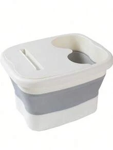1pc Foldable Adult Foot Massage Basin, Suitable For Home And Dorm, Minimalist Design With Cover, Deep Immersion Foot Bath, Ergonomic Design, Suitable For Travel And Home Use, Great Gift For Parents, Relatives And Friends, Housewarming Gift - Green - View 13