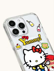Miniso Funda de teléfono con carga magnética inalámbrica y cinta transparente HelloKitty, regalo de vacaciones, antideslizante, a prueba de caídas y huellas dactilares, serie Android Galaxy S22 S23 S24 S25 S26, Apple 17 17Air 17Pro 17ProMax 11 12 13 14 15 16Pro 16ProMax 14Plus 15Plus 16Plus 16Pro 16ProMax XR - transparente - Ver 8