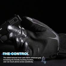 Gants de moto - noir - Voir 4