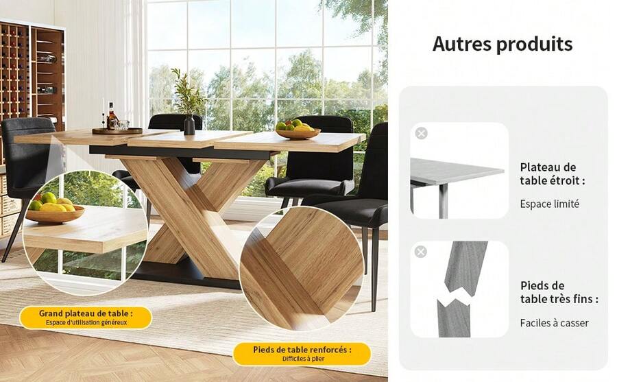 Dining Tables - Brown - View 1