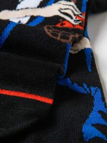 1/2/4 Pairs Disney Socks Women's Halloween Long Socks Villain Witch Gift Christmas Mid-Calf Socks Winter Funny Socks - Multicolor - View 10