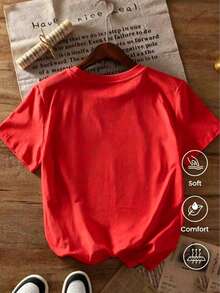 Women T-Shirts - Red - View 3