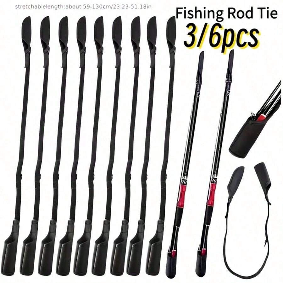 Fishing Rod Storage, Adjustable Fishing Rod Holder Waist Belt With Durable Strap, Designed For Easy Carrying Of Fishing Rods, Suitable For Freshwater And Saltwater - Storage Rope - View 1