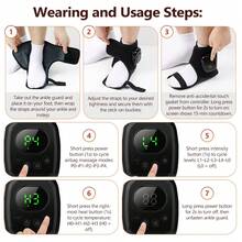Hailicare Air Compression Foot & Ankle Massager, Meredakan Tekanan pada Kaki, Terapi Panas Dua Zona untuk Pergelangan Kaki + Telapak Kaki, 3 Tingkat Suhu, 4 Tingkat Intensitas, Pengatur Waktu Cerdas 15 Menit, Alat Pijat Relaksasi Otot Portabel yang Dapat Diisi Ulang - View 9