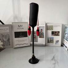 1 pieza Juguete de boxeo con resorte para gato, juguete interactivo de auto-entretenimiento para aliviar el aburrimiento de mascotas, juguete de boxeo multifuncional para interiores - Multicolor - Ver 4