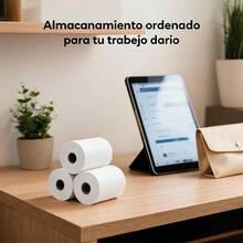 Industrial-Style Home Office Desk Paper Organizer - White - View 2