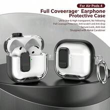 1 buah Casing Ponsel/Penyangga Earphone Transparan dengan Tutup Terbuka dan Warna Kontras, Kompatibel dengan Apple 4 Earbud Bluetooth Nirkabel, Transparan dengan Pelindung Lembut untuk Switch Pro 2 - Clear - View 16