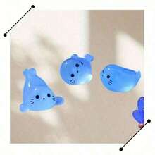 50/30/20/10pcs Figur Resin Anjing Laut Bercahaya, Dekorasi Rumah untuk Meja, Model Kartun Lucu dengan Bentuk Acak - MultiWarna - View 6