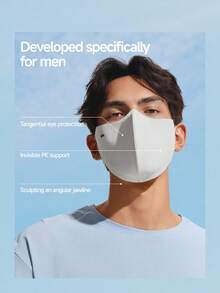 Máscara de protección solar transpirable que cubre los ojos para hombres Beneunder AS337 - Agua verde azul - Ver 5