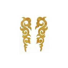 New Arrival Gold & Silver Floral Collar Applique – Garment Trim & Embroidery Motif Patch - Multicolor - View 16