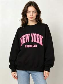 Women Sweatshirts & Hoodies - Hitam - View 1