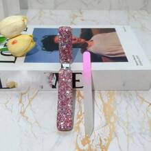 1pc Sparkling Rhinestone Decorated Glass Nail File With Storage Box, Portable Double-Sided Etched Glass Nail Polishing File, Manicure Pedicure Nail Shaping Tool, Suitable For Natural Nails - Multicolor - View 6