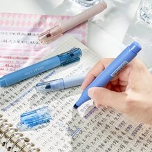 12入莫蘭迪色螢光筆，柔觸感、耐褪色、水性墨水、圓筆尖，適用於辦公用品、書寫與標記、筆記本與素描 - 12支裝 - 查看 3
