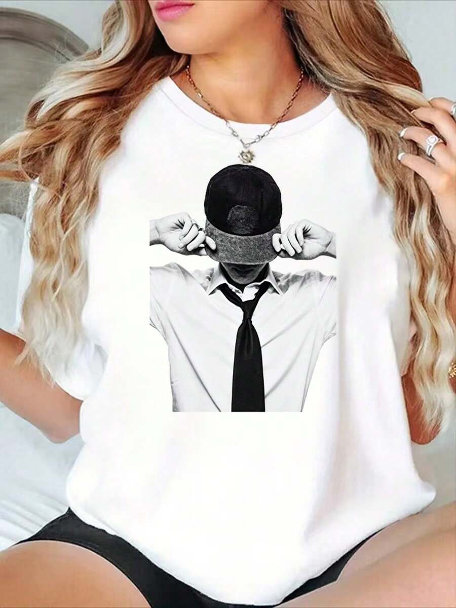Women T-Shirts - 白色 - 查看 1