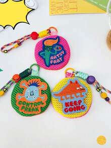 Summer Mesh Mosquito-Proof Baby Bag, Mosquito-Proof Storage Pouch, Cute Portable Hanging Ornament, Coin Purse, Keychain - Multicolor - View 4