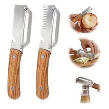Multifunctional Scallion Cutter, Peeler, Sharp Stainless Steel Kitchen Grater, Fruit Peeler. - As Pictured - View 9