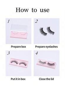 Glamlash 100/40/20pcs Eyelash Box, White Pink Transparent Ultra-Light Eyelash Packaging Box, Independent Eyelash Storage, Dust-Proof, Eyelash Display, False Eyelash Tool, 1pc = Tray + Transparent Lid - Multicolor - View 2