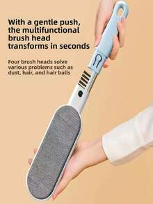 4-In-1 Pet Hair Remover Brush, Reusable Static Hair Remover, Non-Scratch Hair Cleaning Tool For Clothes, Sofa, Bedding, Carpet, Portable Home Pet Hair Removal Tool, 1/2pcs - Multiple Styles - View 8