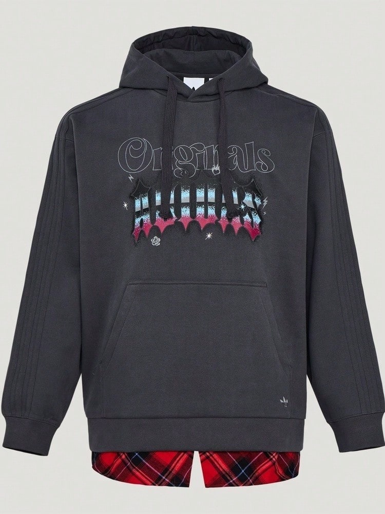 Adidas Originals Men's VDAY HDY U Knit Sweatshirt KT6373 - Dark Grey - View 1
