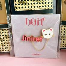 1 Set 4pcs SKZOO Cute Big Head Brooch, With English Name Tag, Chain Design, Fashion Brooch For Fans - Multicolor - View 20
