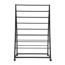 Iron Ribbon Display Storage Organizer With Wheels Ribbon Holder Organizer Rack - Black - View 4