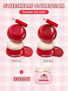 SHEGLAM [3Pcs] Strawberry Lippies Bundle Set Brand Beauty Cosmetic Makeup For Women And Girls - Juice Box+Ambrosia - View 2