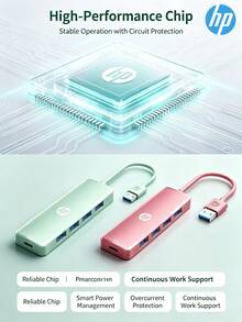 HP 5 合 1USB 拓展塢4 口 USB3.0 高速傳輸 + Type-C 供電介面筆記本辦公室儲存通用 - 彩色 - 查看 7