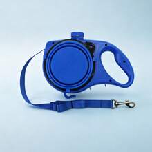 1pc Portable 3-In-1 Retractable Dog Leash With Foldable Water Bowl & Food Container, Multifunctional Outdoor Pet Walking Accessory - Multicolor - View 10