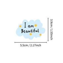 50Pcs Positive Affirmation Waterproof Stickers, Inspirational Cartoon Children Motivational Text Stickers For Diary, Notebook, First Day Of School - Multicolor - View 7
