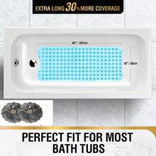 Extra Long Non-Slip Bathtub Mat With Drainage Holes And Suction Cups, Soft Foot Protection, Machine Washable, Bathroom Shower Mat, Suitable For Home, Hotel And Car Travel, Multiple Colors Available - Multiple Styles - View 11